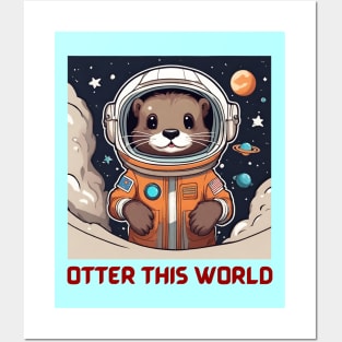 Otter this World | Otter Pun Posters and Art